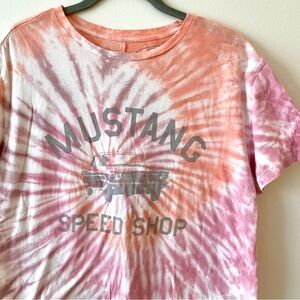 Lucky Brand Ford Pink and Orange Graphic T Shirt